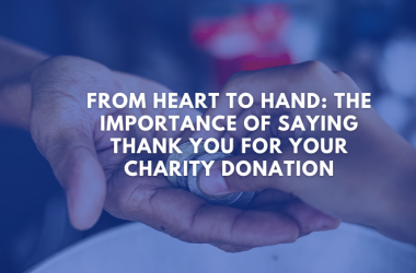 thank you for charity donation